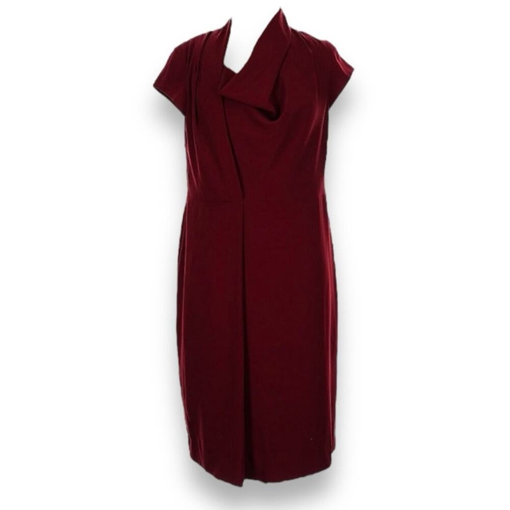 Nordstrom Burgundy Sheath Dress Women's Size 10 y2k